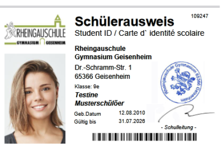 Digitaler Schülerausweis